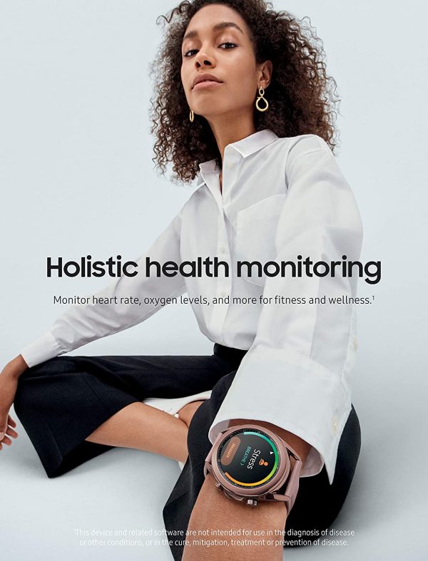 Samsung Galaxy Watch 3 41mm, GPS Bluetooth, Smart Watch with Advanced Health monitoring, Fitness Tracking , and Long lasting Battery - Mystic Bronze - Image 5