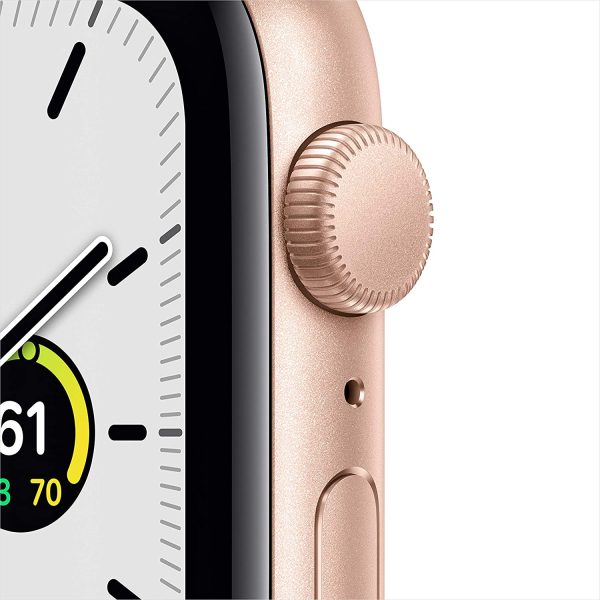 Apple Watch SE - GPS, 44mm - Gold Aluminum Case with Pink Sand Sport Band - Image 3