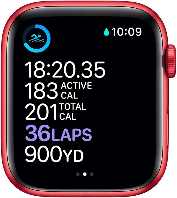 Apple Watch 6 - GPS, 44mm - (Product) RED - Aluminum Case with (Product) RED﻿ - Sport Band - Image 3