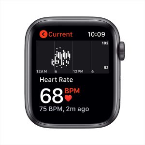 Apple Watch SE - GPS, 44mm - Space Gray Aluminum Case with Black Sport Band - Image 4