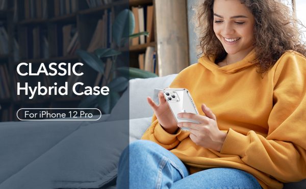 Apple iPhone 12 / iPhone 12 Pro Classic Hybrid Case by ESR - Clear - Image 3