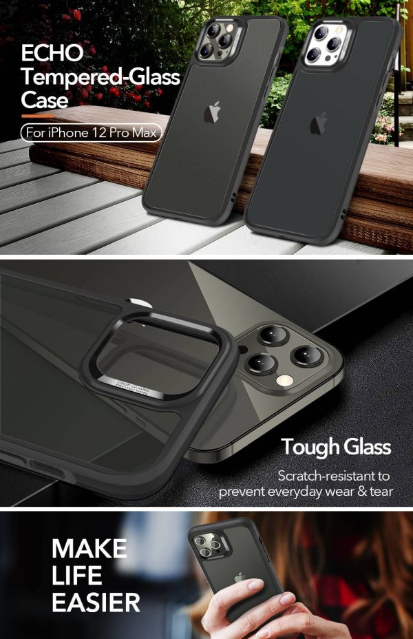 Apple iPhone 12 Pro Max Ice Shield Echo Tempered Glass Case by ESR - Black - Image 10