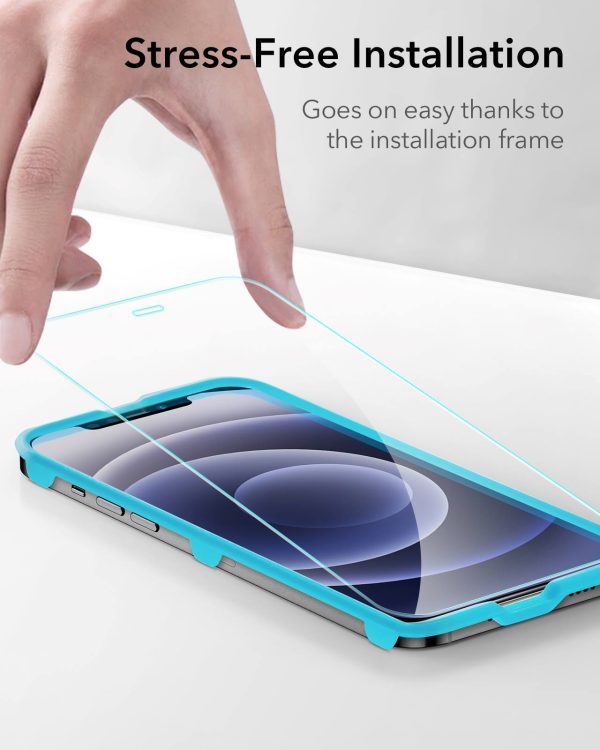 Apple iPhone 12 mini Screen Shield Glass Protector 2 PACK with Easy Installation Frame by ESR - Image 2