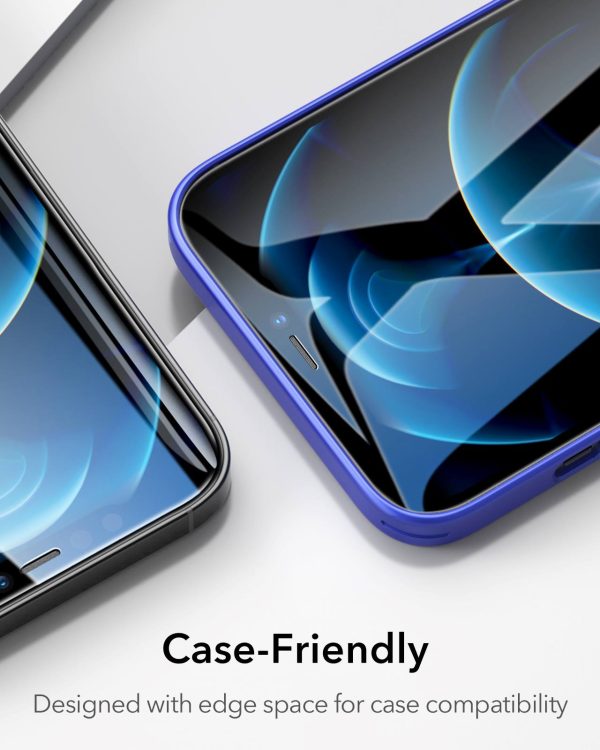 KF02 Apple iPhone 12 Pro Max Screen Shield Glass Protector 2 PACK with Easy Installation Frame by ESR - Image 4