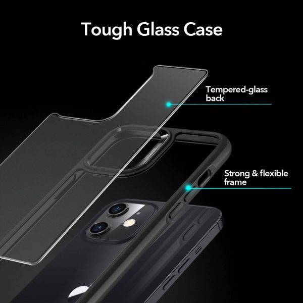 KF1 Apple iPhone 12 mini Ice Shield Echo Tempered Glass Case by ESR - Black - Image 9