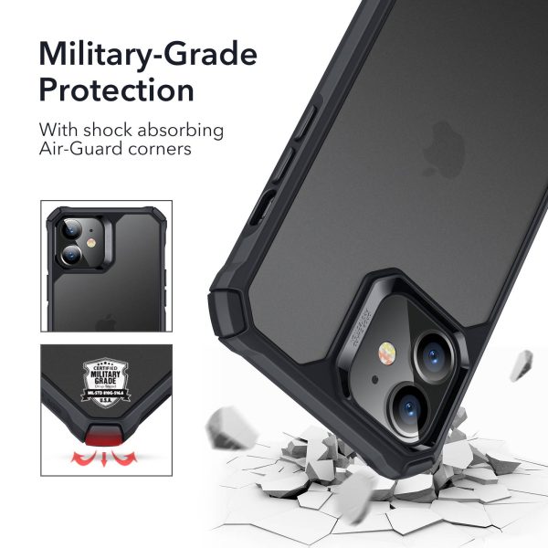 Apple iPhone 12 mini Air Armor Rugged TPU Case - Translucent Black - Image 9
