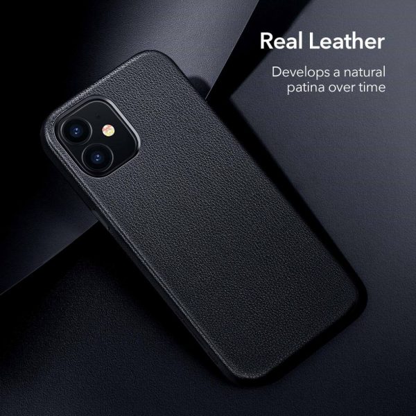 Apple iPhone 12 mini Metro Premium Real Leather Case by ESR - Black - Image 12