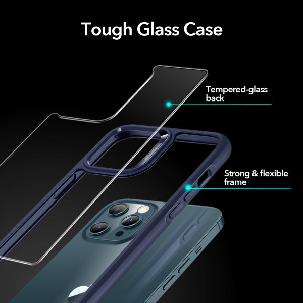 Apple iPhone 12 / iPhone 12 Pro Ice Shield Echo Tempered Glass Case by ESR - Blue - Image 2