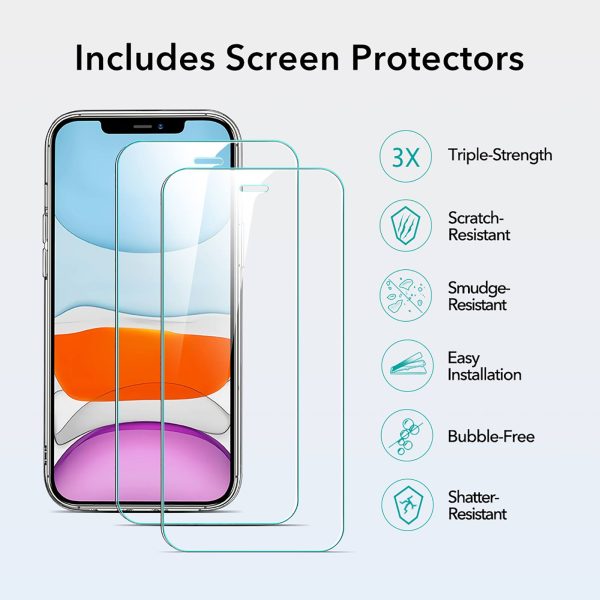 Apple iPhone 12 Pro Max  Crystal Hybrid & 2 Protector Set by ESR - Clear - Image 4