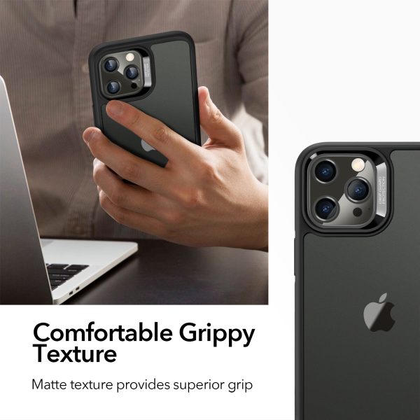 Apple iPhone 12 / iPhone 12 Pro Ice Shield Echo Tempered Glass Case by ESR - Black - Image 3