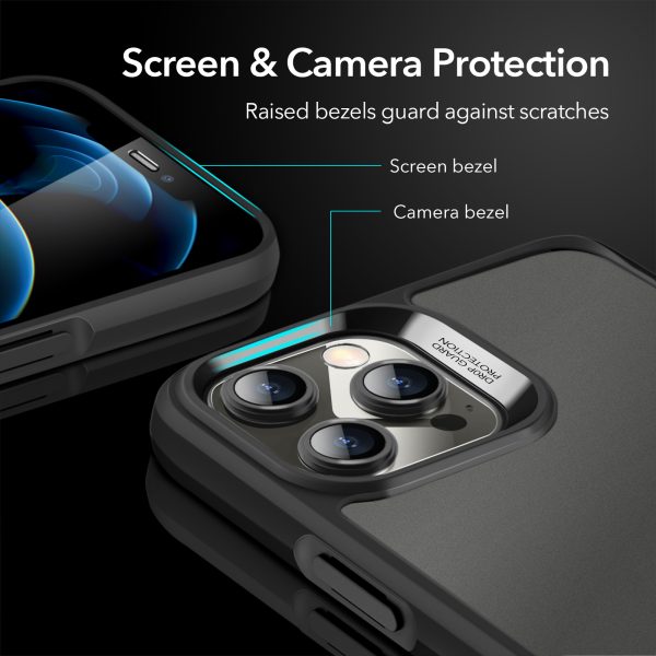 Apple iPhone 12 / iPhone 12 Pro Ice Shield Echo Tempered Glass Case by ESR - Black - Image 4