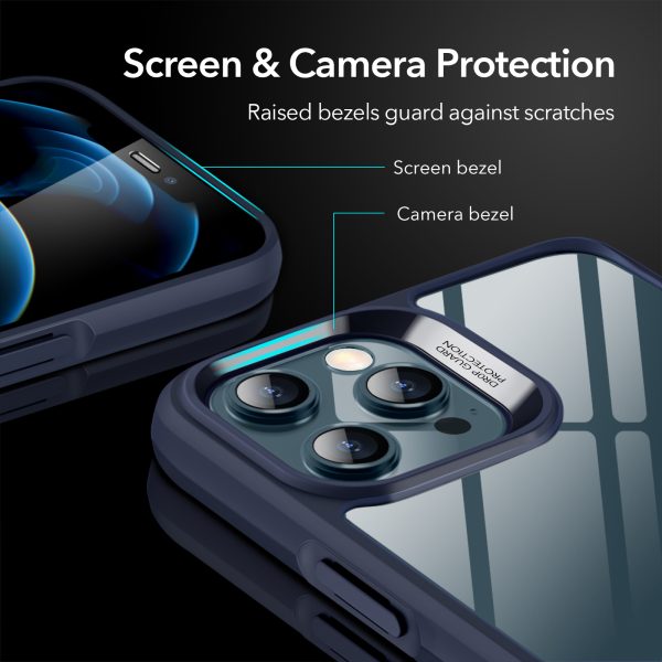 Apple iPhone 12 / iPhone 12 Pro Ice Shield Echo Tempered Glass Case by ESR - Blue - Image 4