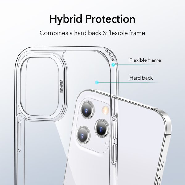 Apple iPhone 12 / iPhone 12 Pro Crystal Hybrid & 2 Protector Set by ESR - Clear - Image 7