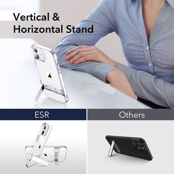 Apple iPhone 12 mini Air Shield Boost Kickstand Case – Clear - Image 11