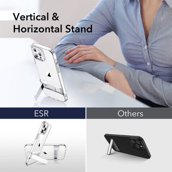 Apple iPhone 12 Pro Max Air Shield Boost Kickstand Case – Clear - Image 11