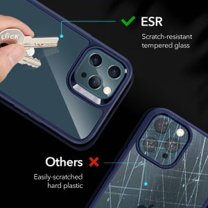 Apple iPhone 12 Pro Max Ice Shield Echo Tempered Glass Case by ESR - Blue - Image 6