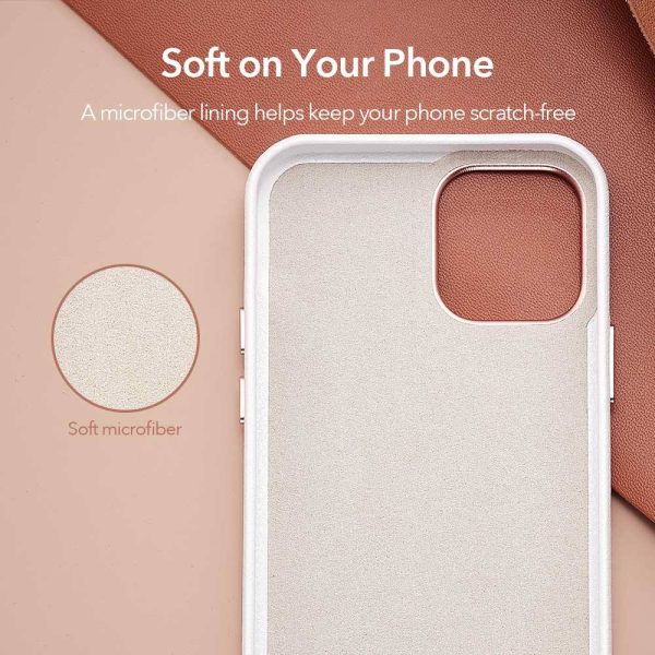 KF4 Apple iPhone 12 Pro Max Metro Premium Real Leather Case by ESR - White - Image 11