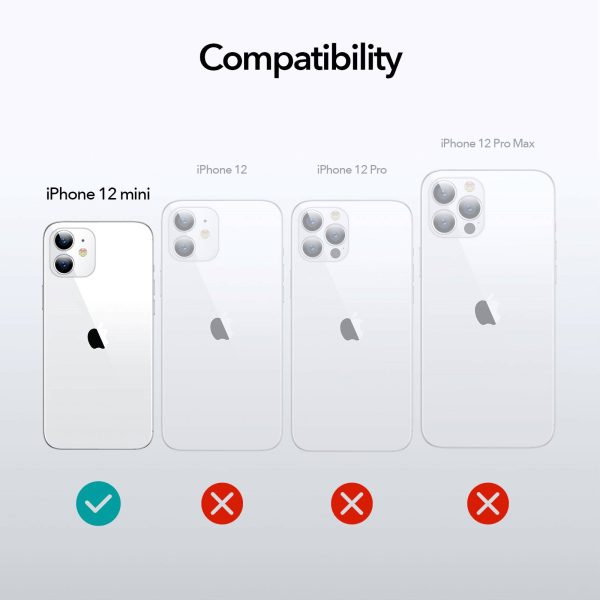 KF4 Apple iPhone 12 mini Alliance Tough Case with 2 Tempered Glass by ESR - Clear - Image 11