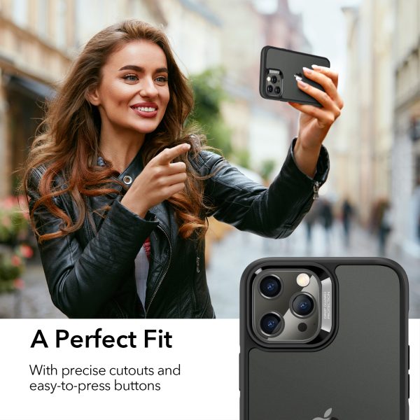 Apple iPhone 12 / iPhone 12 Pro Ice Shield Echo Tempered Glass Case by ESR - Black - Image 6