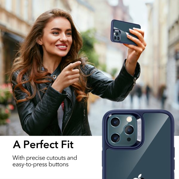 Apple iPhone 12 / iPhone 12 Pro Ice Shield Echo Tempered Glass Case by ESR - Blue - Image 6