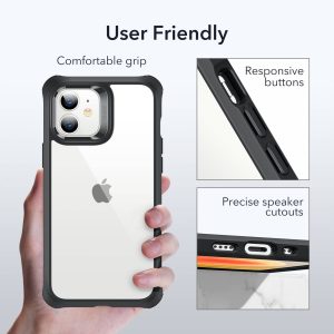 Apple iPhone 12 mini Alliance Tough Case with 2 Tempered Glass by ESR - Black - Image 9