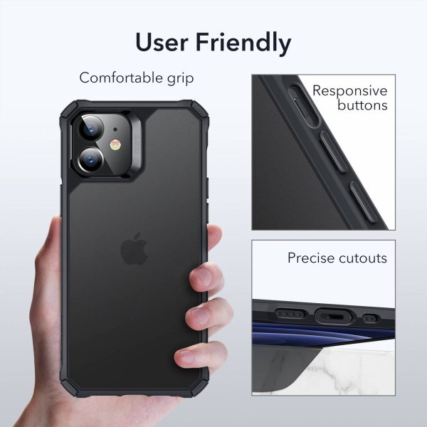 Apple iPhone 12 mini Air Armor Rugged TPU Case - Translucent Black - Image 3