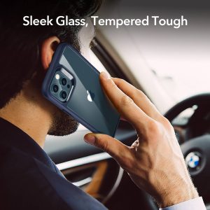 Apple iPhone 12 Pro Max Ice Shield Echo Tempered Glass Case by ESR - Blue - Image 2