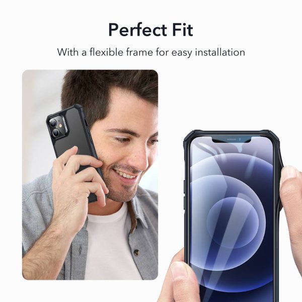 Apple iPhone 12 mini Air Armor Rugged TPU Case - Translucent Black - Image 2