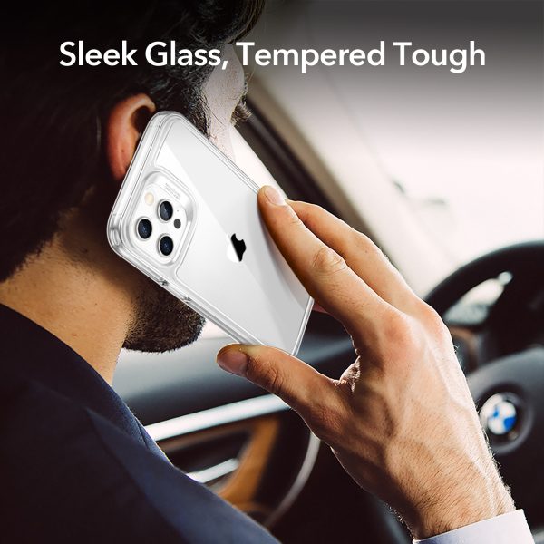 Apple iPhone 12 / iPhone 12 Pro Ice Shield Echo Tempered Glass Case by ESR - Clear - Image 7