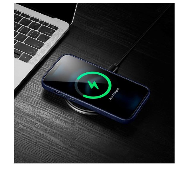 KF8蓝 Apple iPhone 12 Pro Max Metro Premium Real Leather Case by ESR - Blue - Image 6