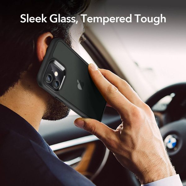 KF8黑2 Apple iPhone 12 mini Ice Shield Echo Tempered Glass Case by ESR - Black - Image 2