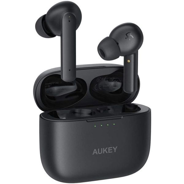 aukey-ep-n5-square Aukey Wireless Buds with Active Noise Cancellation - EP-N5 - Black - Image 1