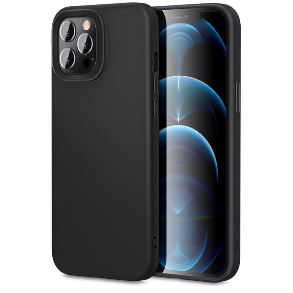 black-cloud-12pro Apple iPhone 12 / iPhone 12 Pro Cloud Super Soft Case by ESR - Black - Image 1