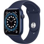 Apple Watch 6 - GPS, 44mm - Blue Aluminum Case with Deep Navy Sport Band