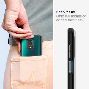 Redmi Note 9 Pro Ultra Hybrid Case by Spigen Matte Black ACS01191 - Image 2