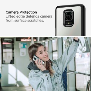Redmi Note 9 Pro Ultra Hybrid Case by Spigen Matte Black ACS01191 - Image 3