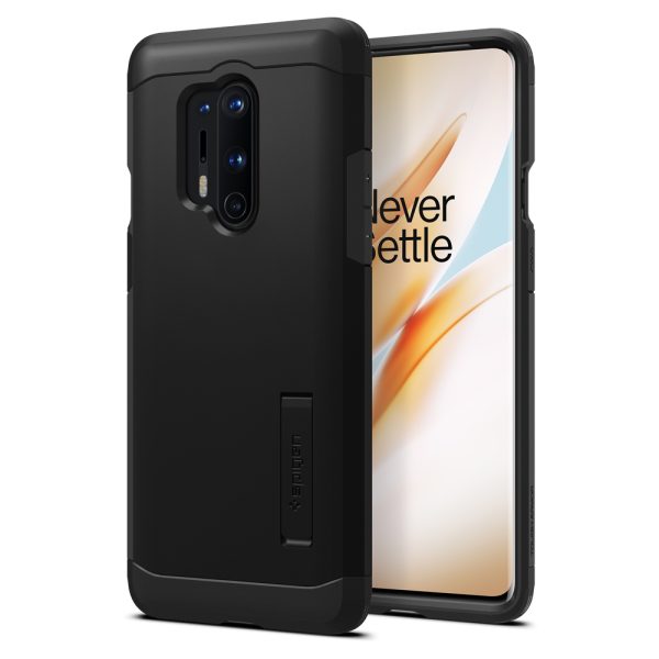 OnePlus 8 Pro Case Tough Armor Black by Spigen ACS00836 - Image 1