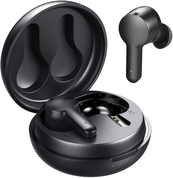 Tribit Flybuds NC Wireless Earbuds with Active Noise Cancellation - BTHA1 - Black - Image 1