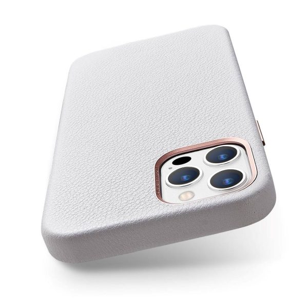 主图2-2 Apple iPhone 12 Pro Max Metro Premium Real Leather Case by ESR - White - Image 3