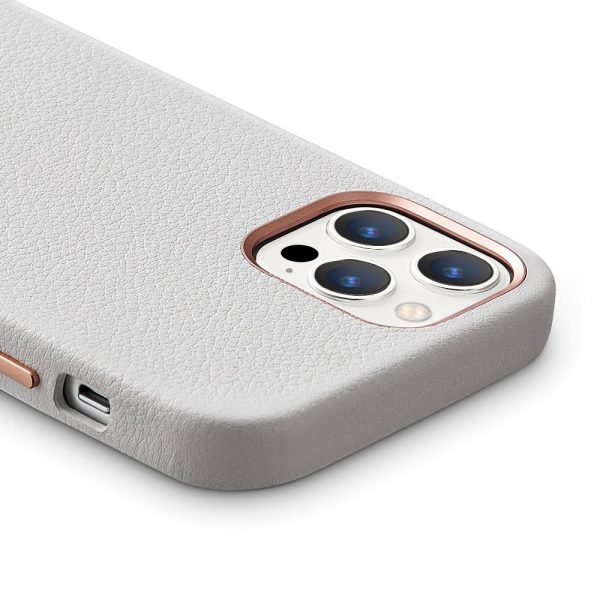 主图3-2 Apple iPhone 12 Pro Max Metro Premium Real Leather Case by ESR - White - Image 2