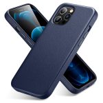 Apple iPhone 12 Pro Max Metro Premium Real Leather Case by ESR - Blue - Image 4