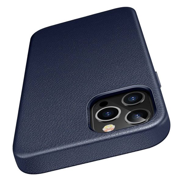蓝色-主图3 Apple iPhone 12 Pro Max Metro Premium Real Leather Case by ESR - Blue - Image 2