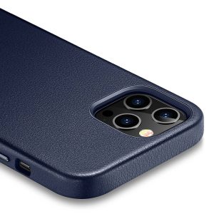 Apple iPhone 12 Pro Max Metro Premium Real Leather Case by ESR - Blue - Image 3