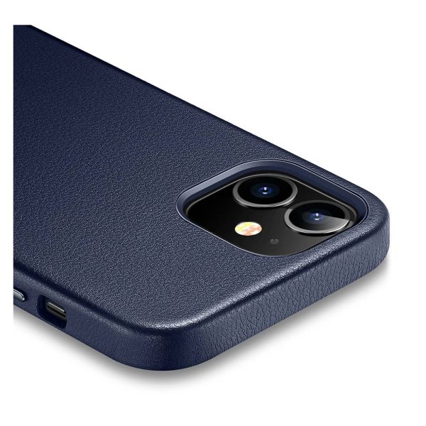 Apple iPhone 12 mini Metro Premium Real Leather Case by ESR - Navy Blue - Image 2