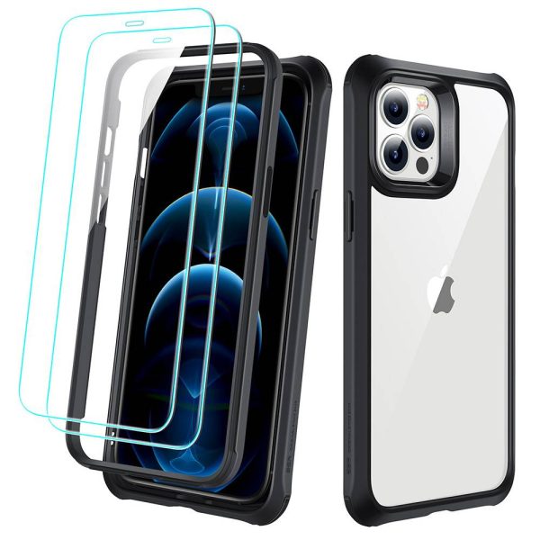 Apple iPhone 12 Pro Max Alliance Tough Case with 2 Tempered Glass by ESR - Black - Image 4