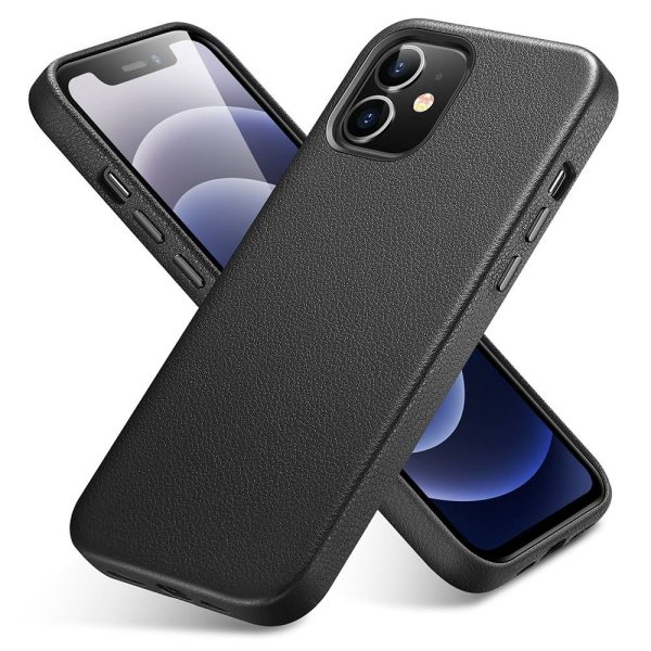 Apple iPhone 12 mini Metro Premium Real Leather Case by ESR - Black - Image 4