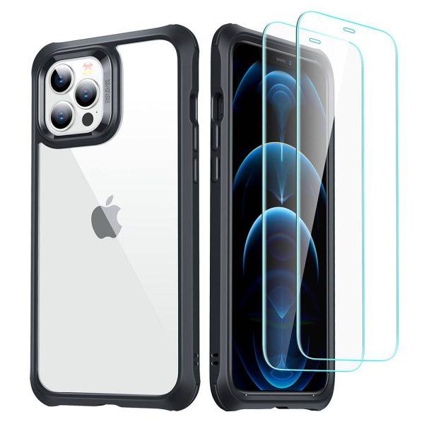 Apple iPhone 12 Pro Max Alliance Tough Case with 2 Tempered Glass by ESR - Black - Image 3