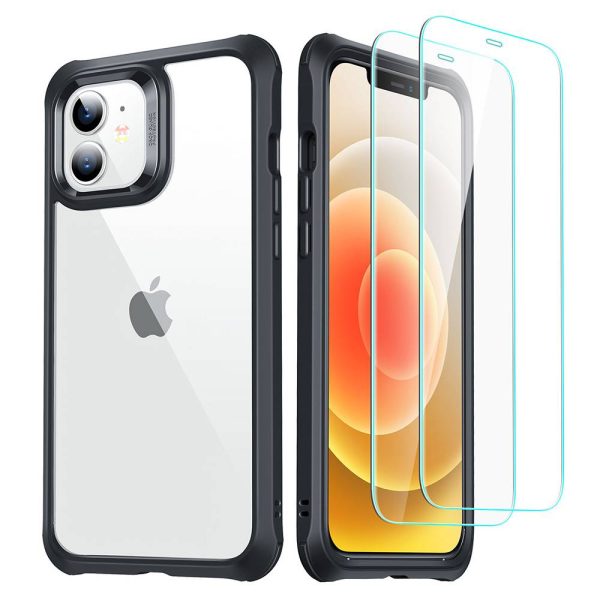 Apple iPhone 12 mini Alliance Tough Case with 2 Tempered Glass by ESR - Black - Image 4