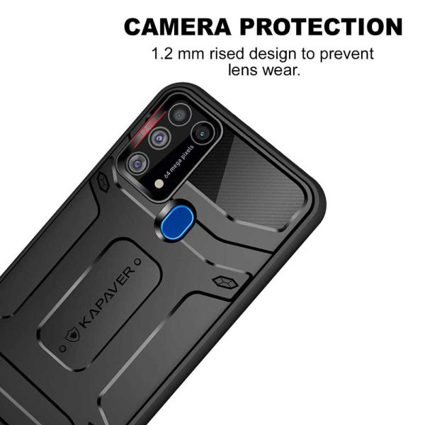 Galaxy M31 Rugged Case by KAPAVER - Black - Image 2