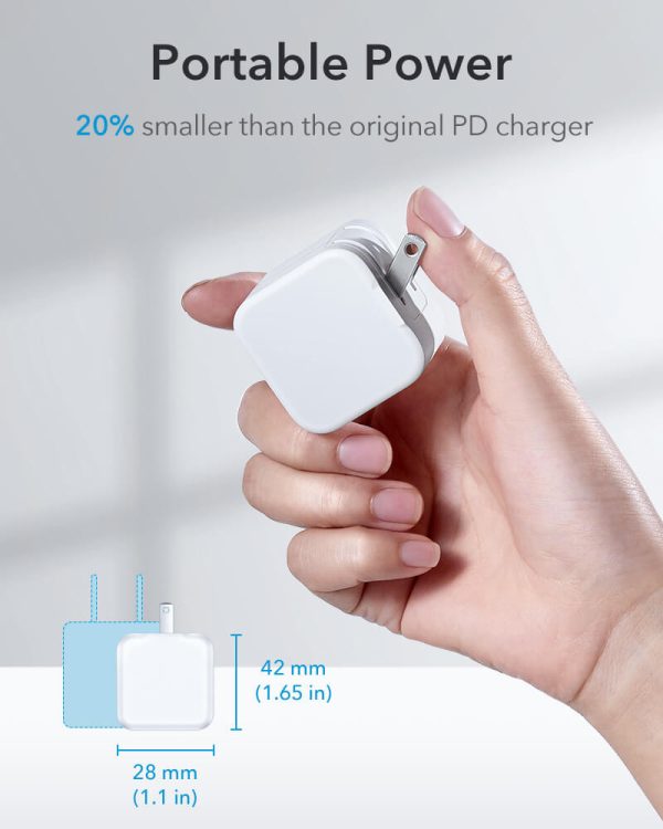 20W-mini-PD-Charging-Set-5 iPhone 13 / iPhone 12 20W Mini PD Charger Fast Charging Adapter by ESR - White - US Foldable Plug - Image 8